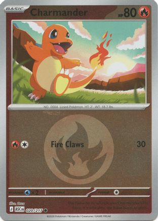 Charmander (Energy Symbol Pattern) (ASC-020) (Reverse Holofoil)