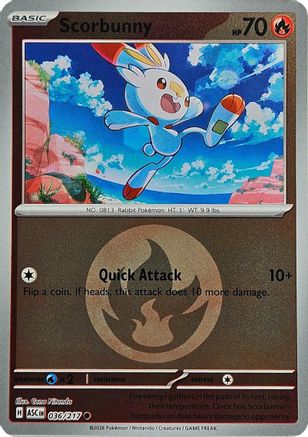 Scorbunny (Energy Symbol Pattern) (ASC-036) (Reverse Holofoil)