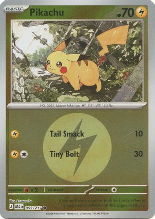 Pikachu (Energy Symbol Pattern) (ASC-055) (Reverse Holofoil)