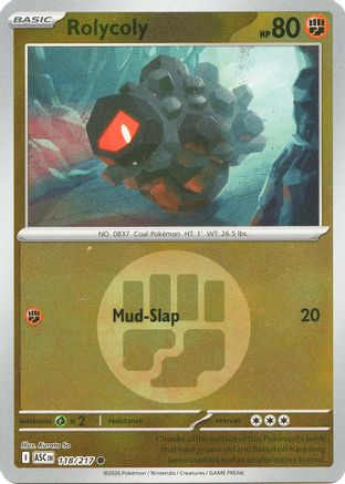 Rolycoly (Energy Symbol Pattern) (ASC-118) (Reverse Holofoil)