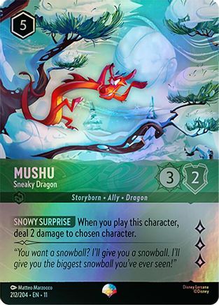 Mushu - Sneaky Dragon (Epic) (11-212) (Holofoil)