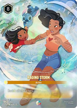 Raging Storm (Enchanted) (11-225) (Holofoil)