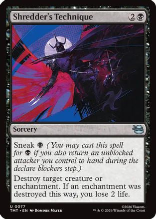 Shredder's Technique (TMT-077) (Foil)