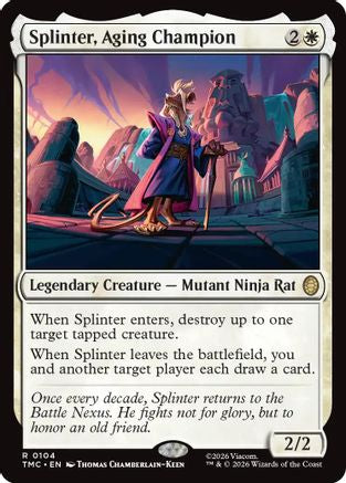 Splinter, Aging Champion (TMC-104) (Foil)