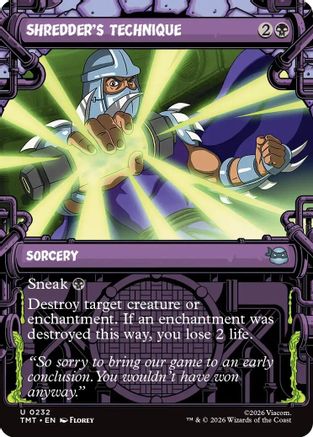 Shredder's Technique (Showcase) (TMT-232)