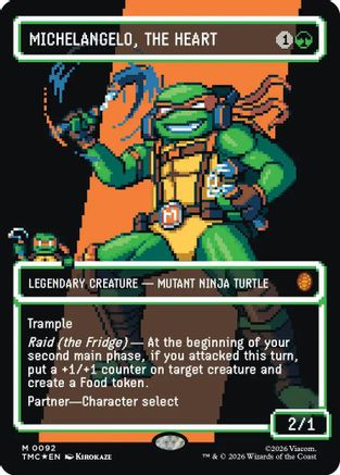 Michelangelo, the Heart (0092) (Borderless) (Surge Foil) (TMC-092)