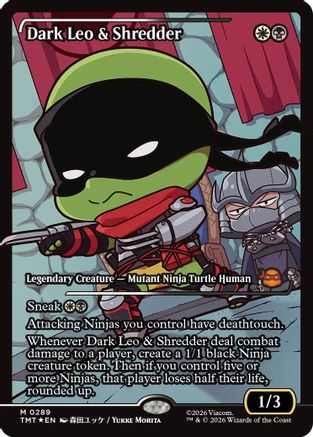 Dark Leo & Shredder (Showcase) (TMT-289) (Foil)