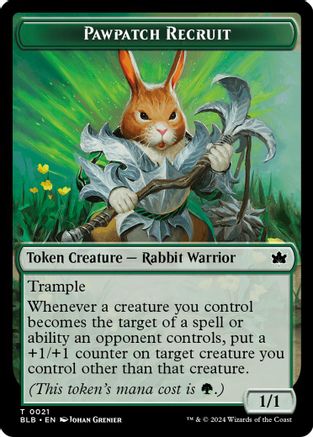 Pawpatch Recruit // Map Double-Sided Token (BLB-21 // 17)