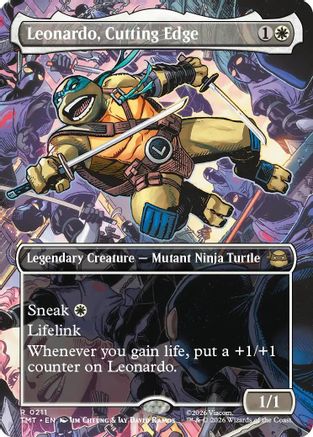 Leonardo, Cutting Edge (Borderless) (TMT-211) (Foil)