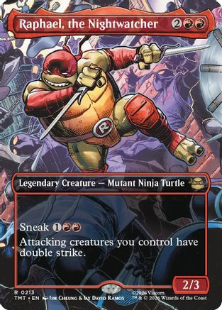 Raphael, the Nightwatcher (Borderless) (TMT-213)