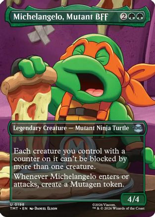 Michelangelo, Mutant BFF (Borderless) (TMT-198) (Foil)