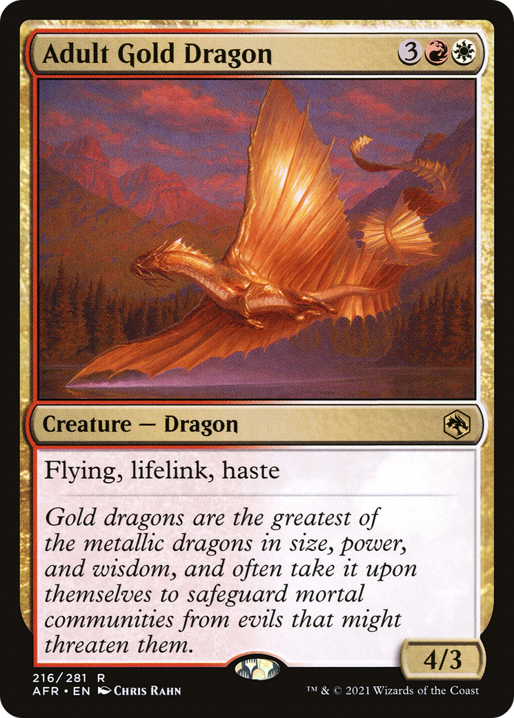 Adult Gold Dragon (AFR-216) (Foil)