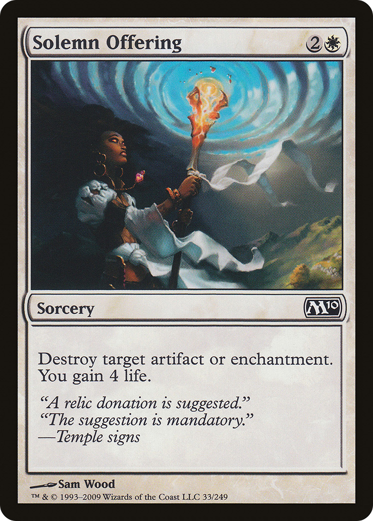 Solemn Offering (M10-033) (Foil)