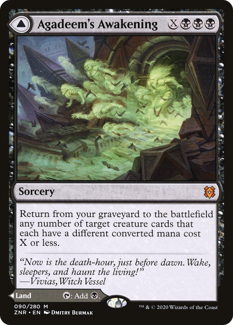 Agadeem's Awakening // Agadeem, the Undercrypt (ZNR-090) (Foil)