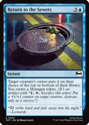Return to the Sewers (TMT-052) (Foil)