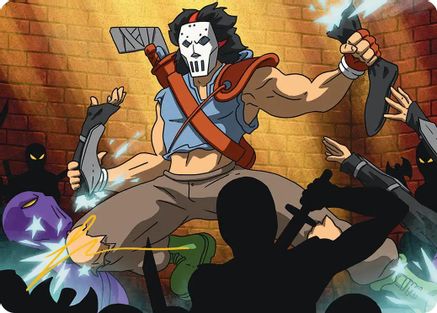 Casey Jones, Vigilante Art Card (Gold-Stamped Signature) (ASTMT-028)