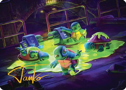 The Ooze Art Card (Gold-Stamped Signature) (ASTMT-018)