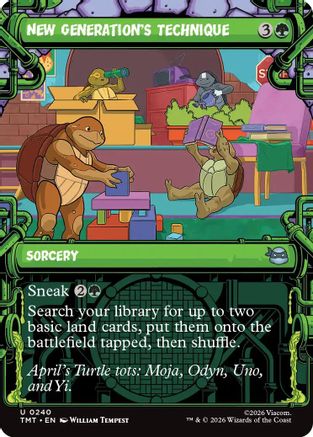 New Generation's Technique (Showcase) (TMT-240) (Foil)
