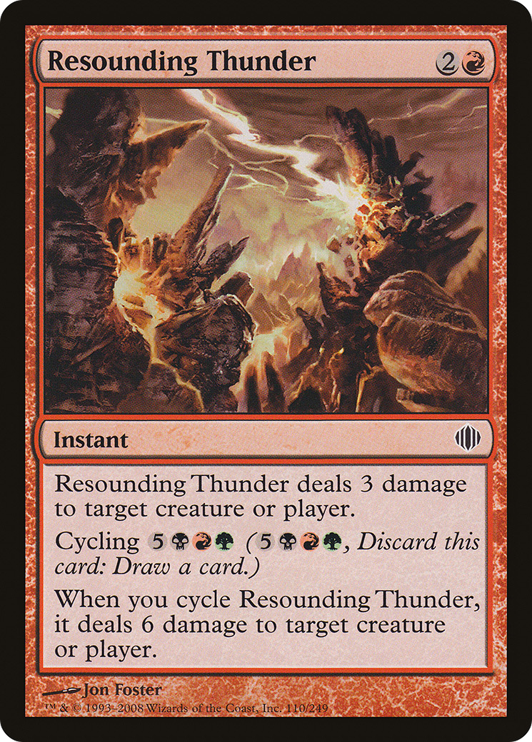 Resounding Thunder (ALA-110) (Foil)