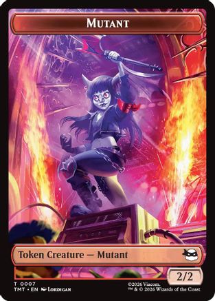 Mutant // Mutagen Double-Sided Token (TMT-7 // 9) (Foil)