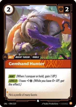 Gemhand Hunter (UNL-094)