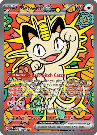 Meowth ex (POR-121) (Holofoil)