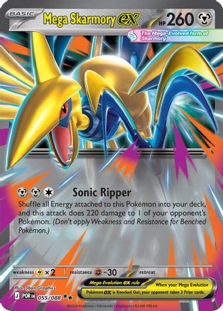Mega Skarmory ex (POR-055) (Holofoil)