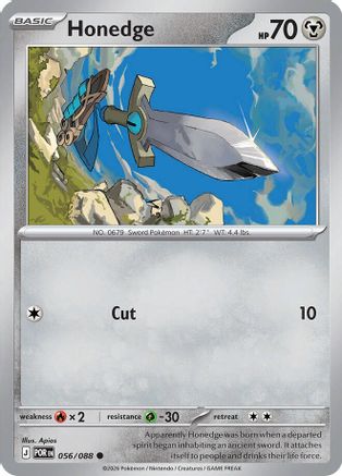 Honedge (POR-056) (Reverse Holofoil)