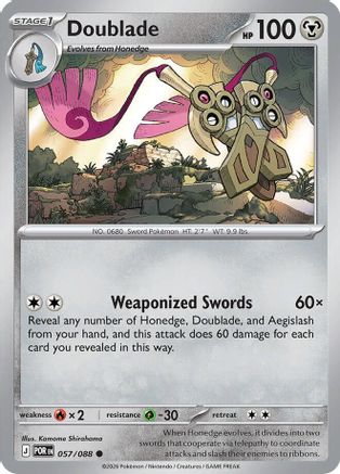 Doublade (POR-057) (Reverse Holofoil)