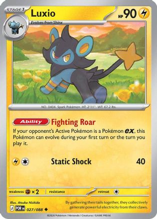 Luxio (POR-027) (Reverse Holofoil)