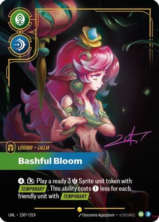 Lillia - Bashful Bloom (Signature) (UNL-230*) (Foil)