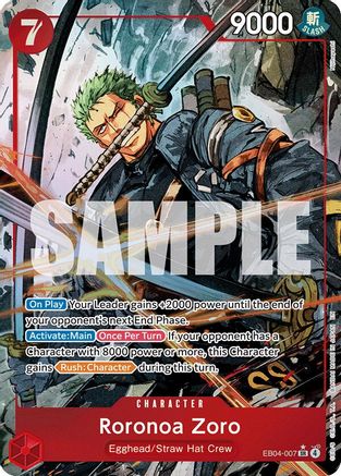 Roronoa Zoro (EB04-007) (Alternate Art) (EB04-007) (Foil)