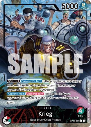Krieg (OP15-001) (Alternate Art) (OP15-001) (Foil)