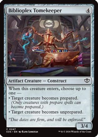 Biblioplex Tomekeeper (SOS-247) (Foil)
