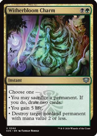 Witherbloom Charm (SOS-244) (Foil)