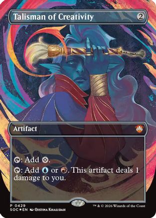 Talisman of Creativity (Borderless) (SOC-429) (Foil)