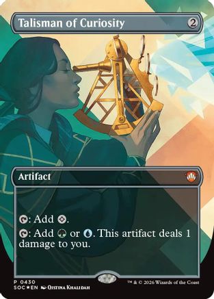 Talisman of Curiosity (Borderless) (SOC-430) (Foil)