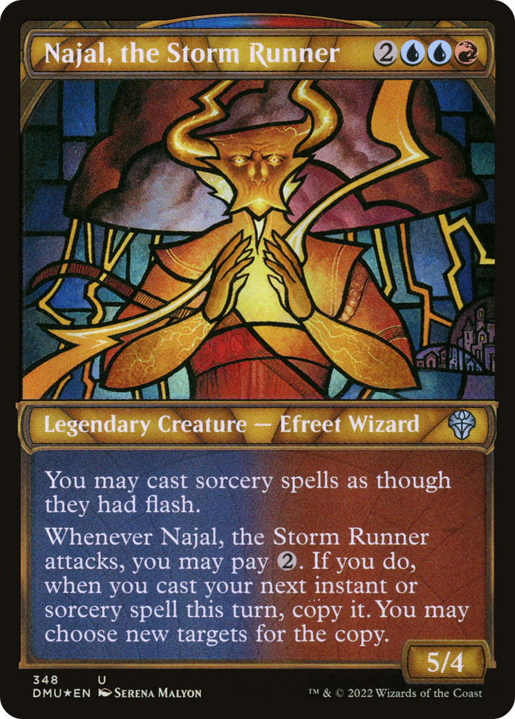 Najal, the Storm Runner (DMU-348) (Showcase) (Textured Foil)