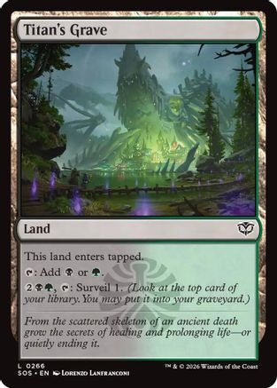Titan's Grave (SOS-266) (Foil)