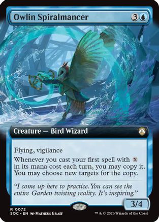 Owlin Spiralmancer (Extended Art) (SOC-072)