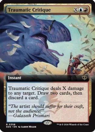 Traumatic Critique (Extended Art) (SOS-358) (Foil)