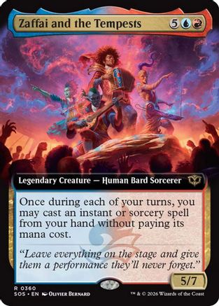 Zaffai and the Tempests (Extended Art) (SOS-360) (Foil)