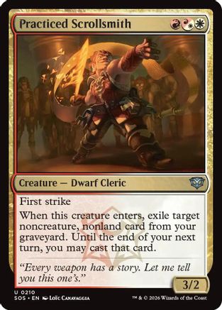Practiced Scrollsmith (SOS-210) (Foil)