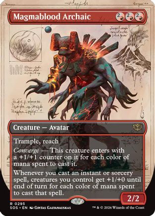 Magmablood Archaic (Borderless) (SOS-295) (Foil)