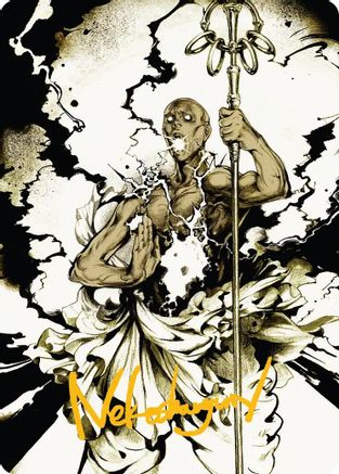 Burst Lightning Art Card (Gold-Stamped Signature) (ASSOS-051)