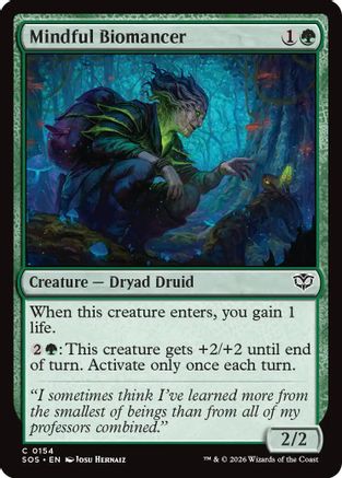 Mindful Biomancer (SOS-154) (Foil)