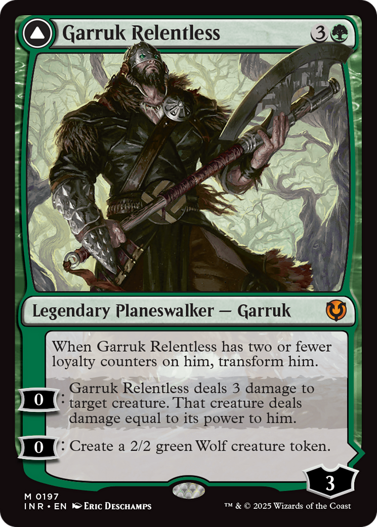 Garruk Relentless // Garruk, the Veil-Cursed (INR-197) (Foil)