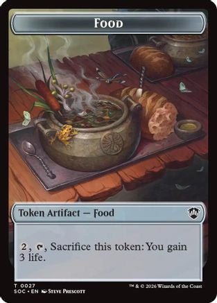Food // Frog Lizard Double-Sided Token (SOC-27 // 16)