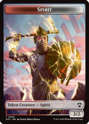 Spirit (0025) // Rogue Double-Sided Token (SOC-25 // 10)