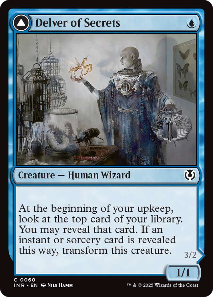 Delver of Secrets // Insectile Aberration (INR-060) (Foil)